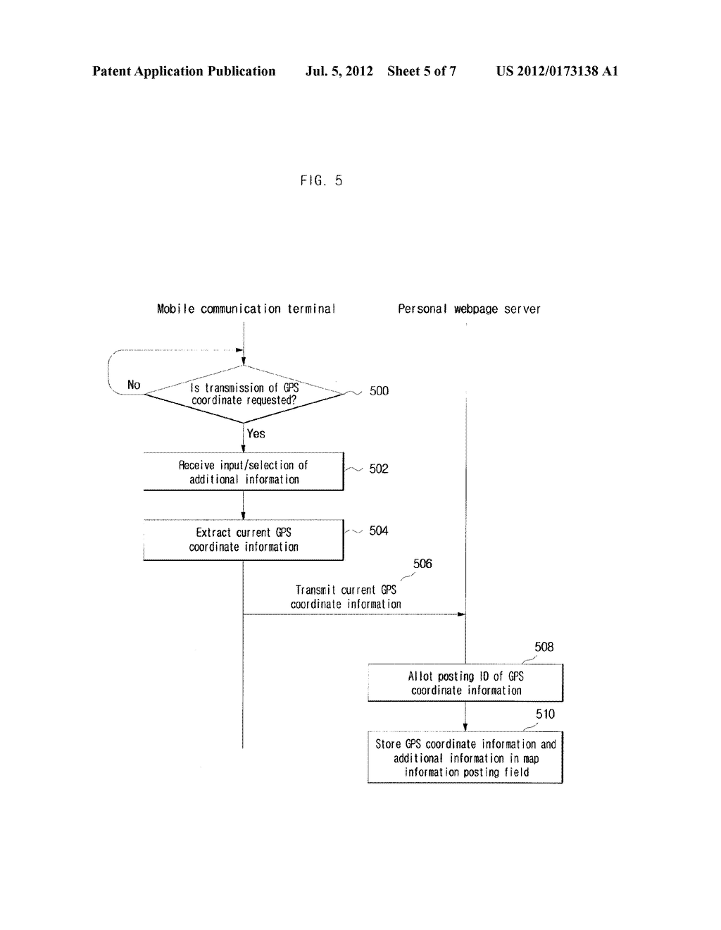 SYSTEM AND METHOD FOR PROVIDING GEOGRAPHIC INFORMATION IN PRIVATE WEBPAGE - diagram, schematic, and image 06