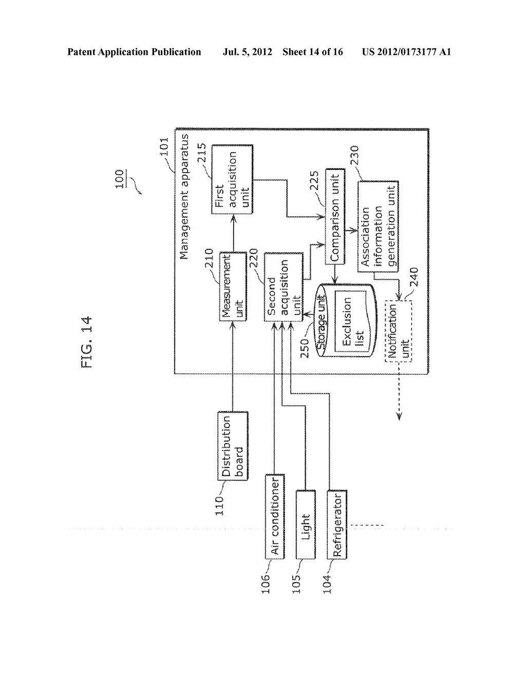 MANAGEMENT APPARATUS AND MANAGEMENT METHOD FOR ELECTRICAL APPLIANCES - diagram, schematic, and image 15