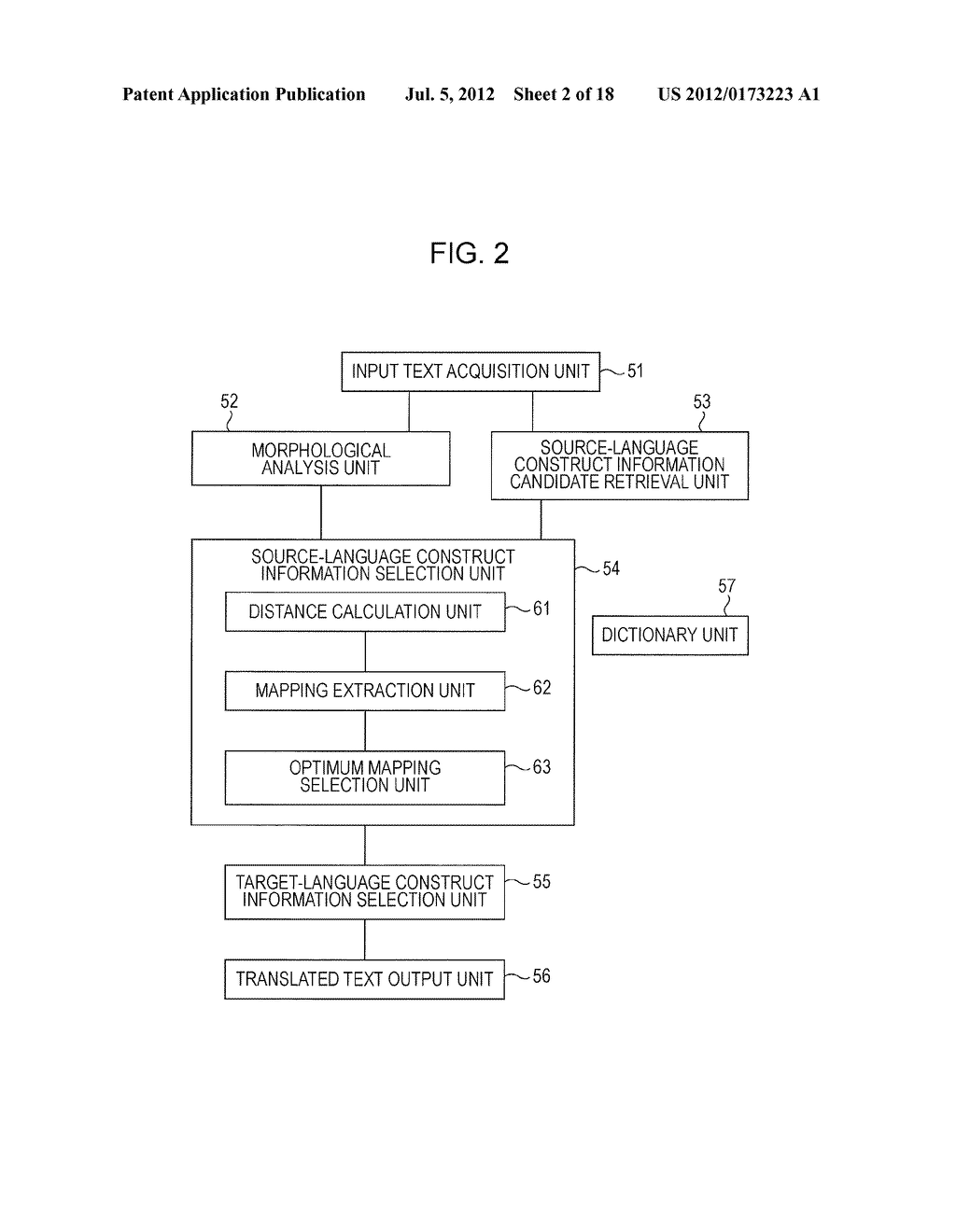 BILINGUAL INFORMATION RETRIEVAL APPARATUS, TRANSLATION APPARATUS, AND     COMPUTER READABLE MEDIUM - diagram, schematic, and image 03