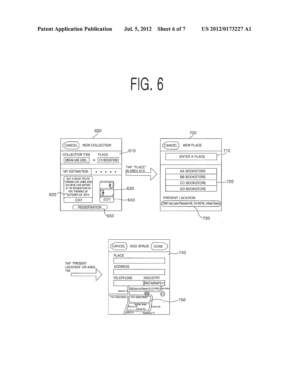 METHOD, TERMINAL, AND COMPUTER-READABLE RECORDING MEDIUM FOR SUPPORTING     COLLECTION OF OBJECT INCLUDED IN THE IMAGE - diagram, schematic, and image 07