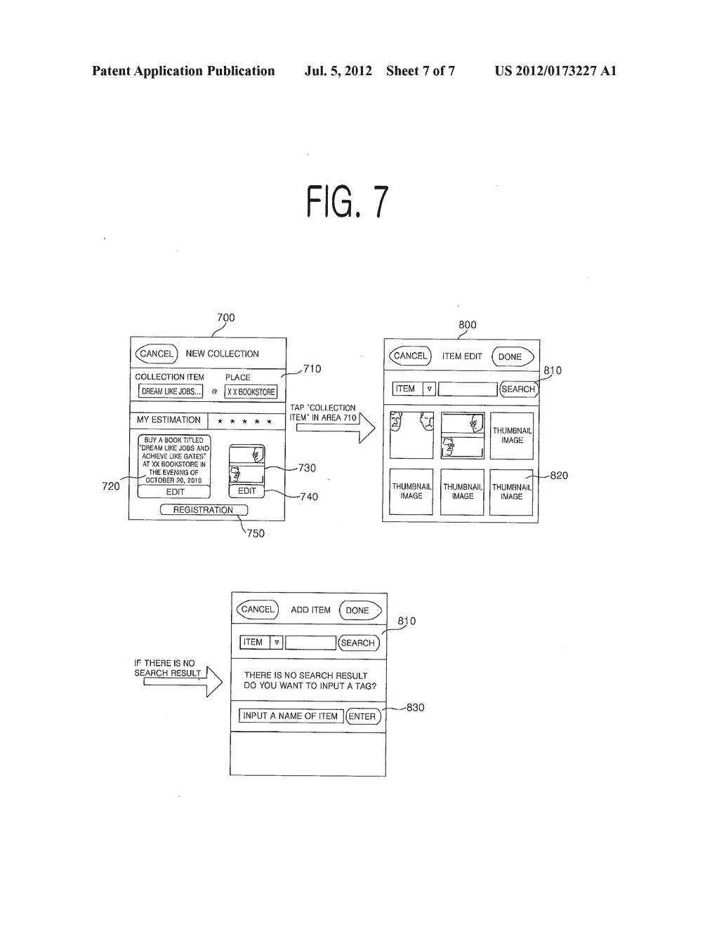 METHOD, TERMINAL, AND COMPUTER-READABLE RECORDING MEDIUM FOR SUPPORTING     COLLECTION OF OBJECT INCLUDED IN THE IMAGE - diagram, schematic, and image 08