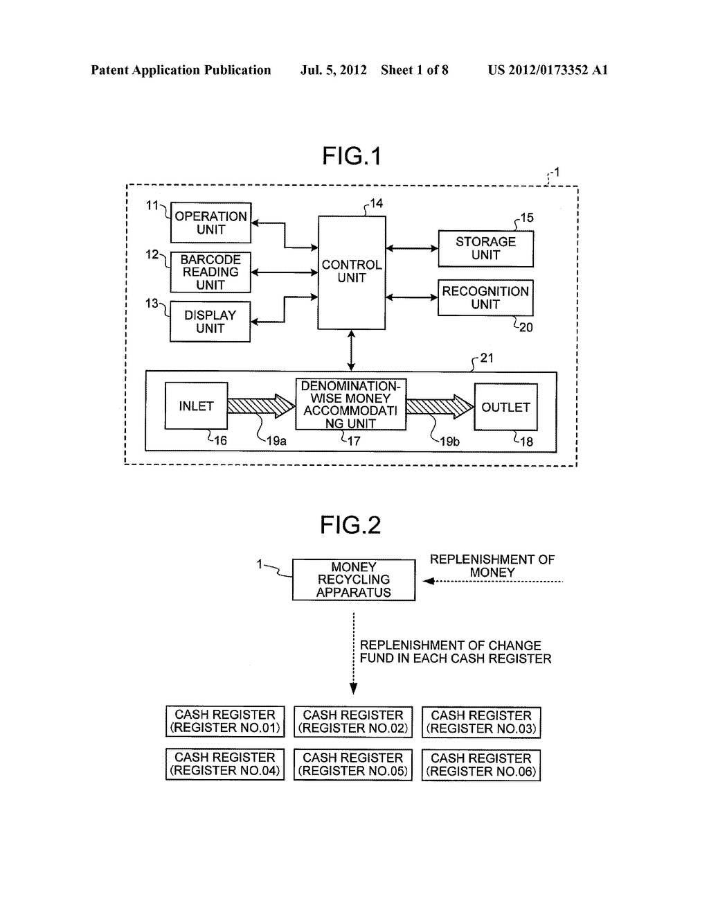 CURRENCY HANDLING APPARATUS AND CURRENCY HANDLING METHOD - diagram, schematic, and image 02