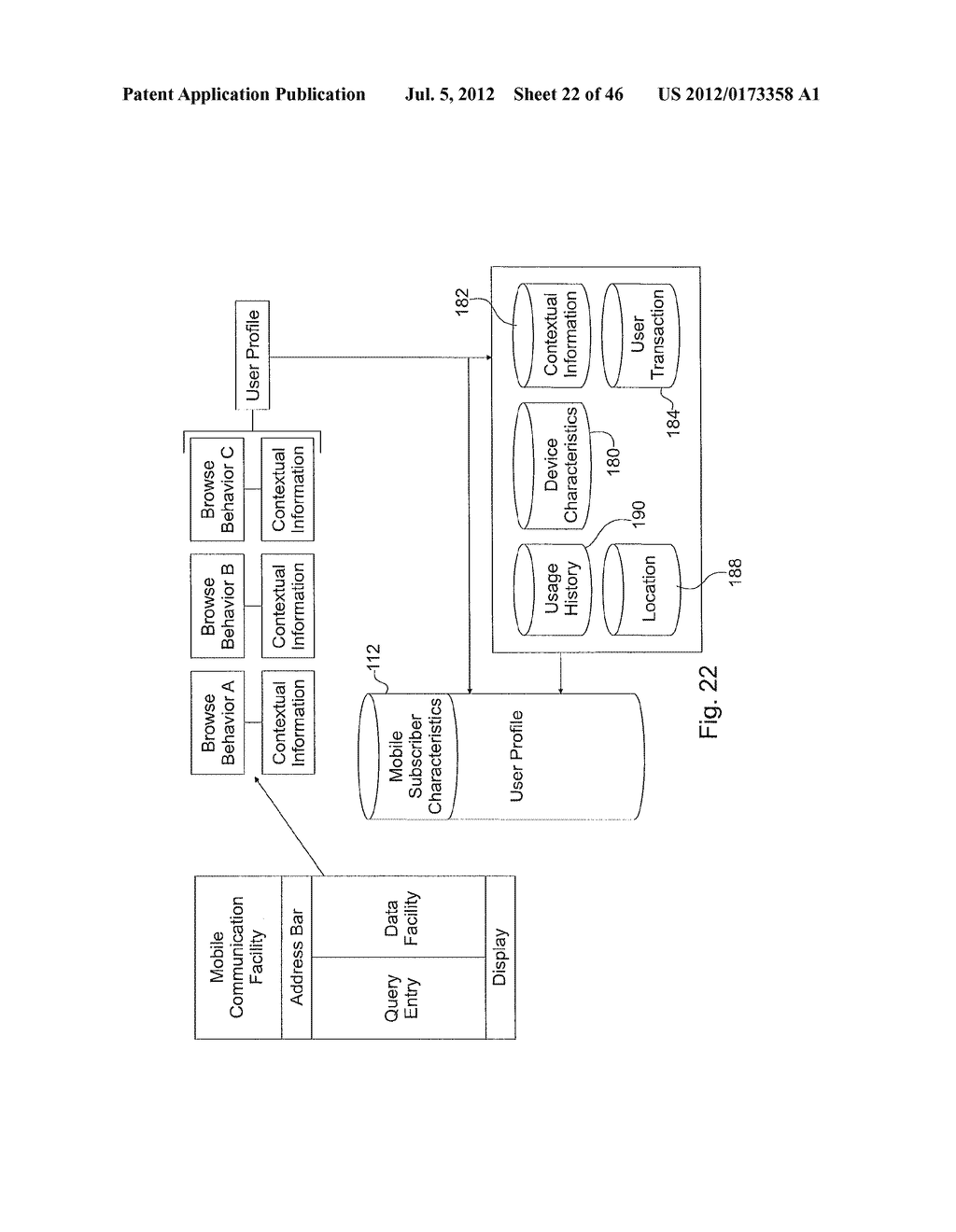 SYSTEM FOR RETRIEVING MOBILE COMMUNICATION FACILITY USER DATA FROM A     PLURALITY OF PROVIDERS - diagram, schematic, and image 24