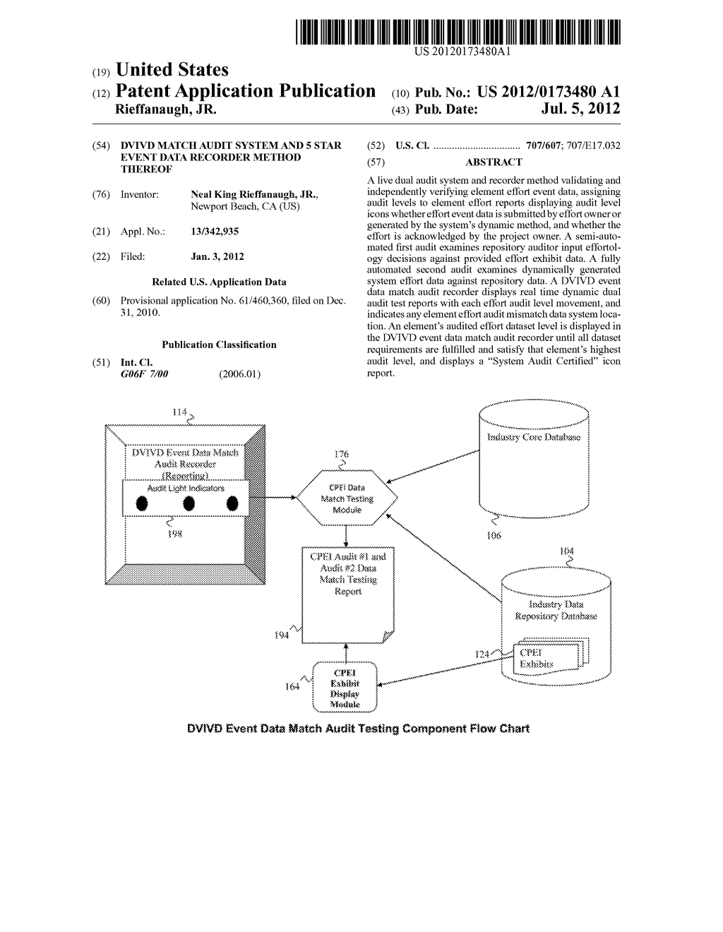 DVIVD Match Audit System and 5 Star Event Data Recorder Method Thereof - diagram, schematic, and image 01