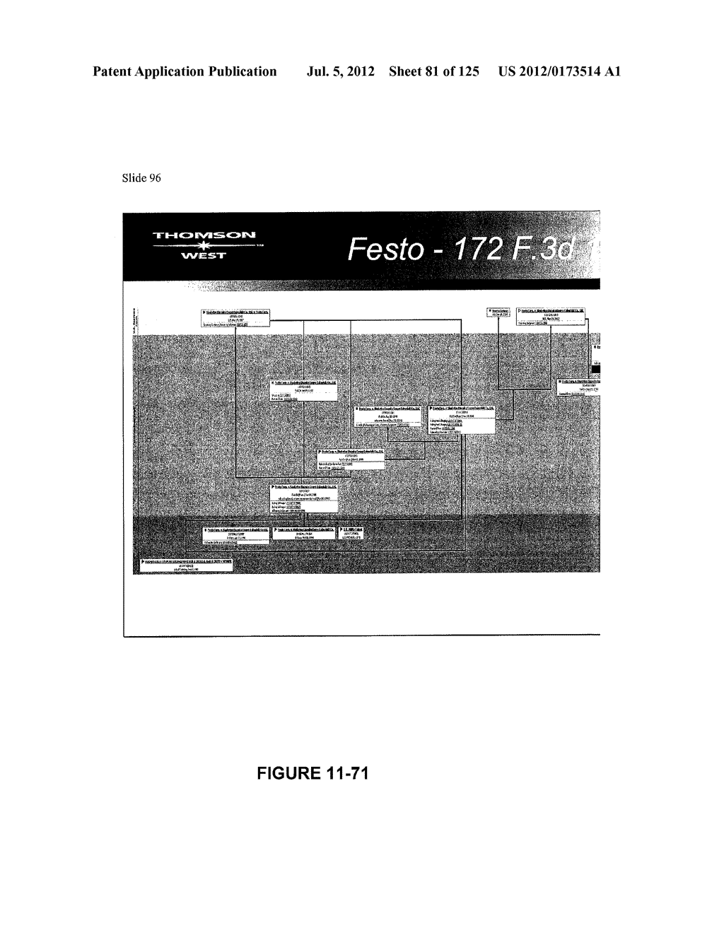 SYSTEMS, METHODS, AND SOFTWARE FOR PRESENTING LEGAL CASE HISTORIES - diagram, schematic, and image 82