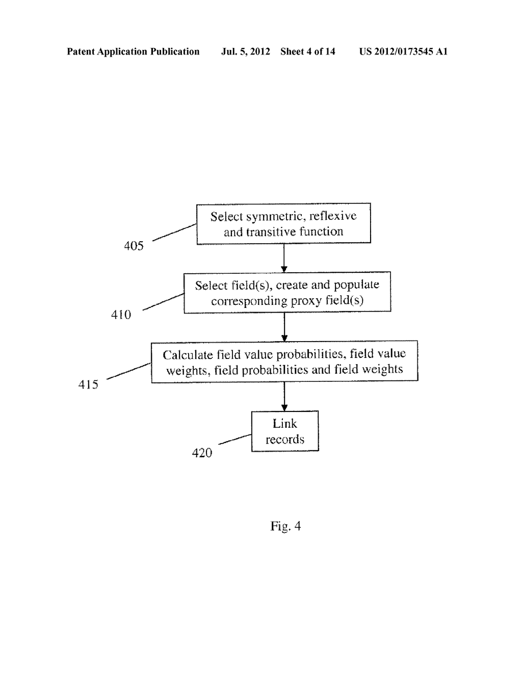 STATISTICAL RECORD LINKAGE CALIBRATION FOR MULTI TOKEN FIELDS WITHOUT THE     NEED FOR HUMAN INTERACTION - diagram, schematic, and image 05