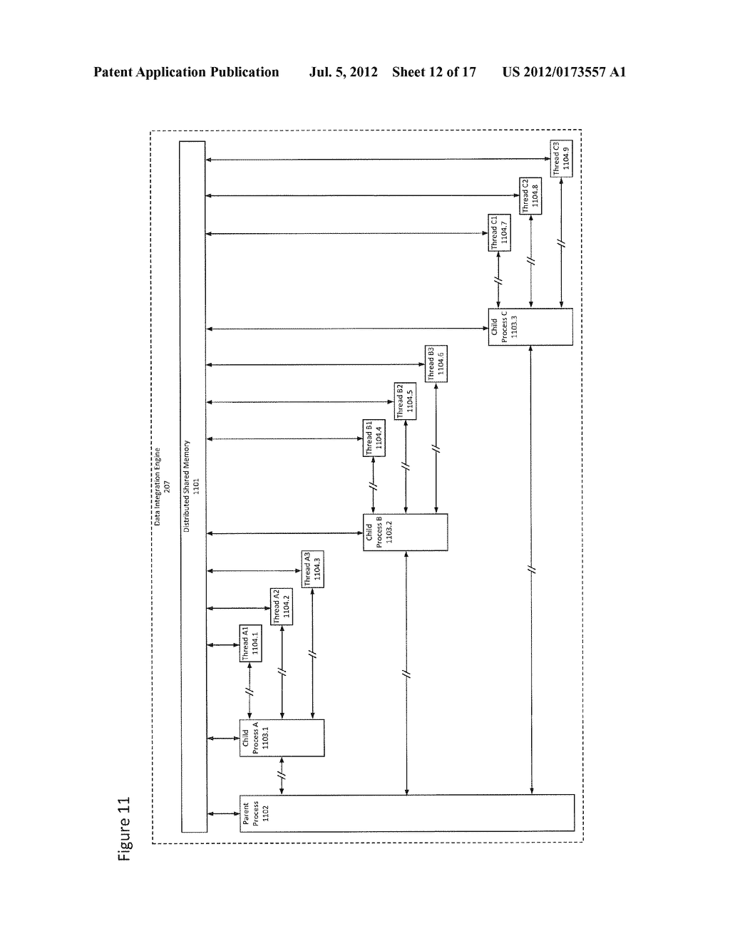 METHOD AND SYSTEM FOR EXECUTING A DATA INTEGRATION APPLICATION USING     EXECUTABLE UNITS THAT OPERATE INDEPENDENTLY OF EACH OTHER - diagram, schematic, and image 13