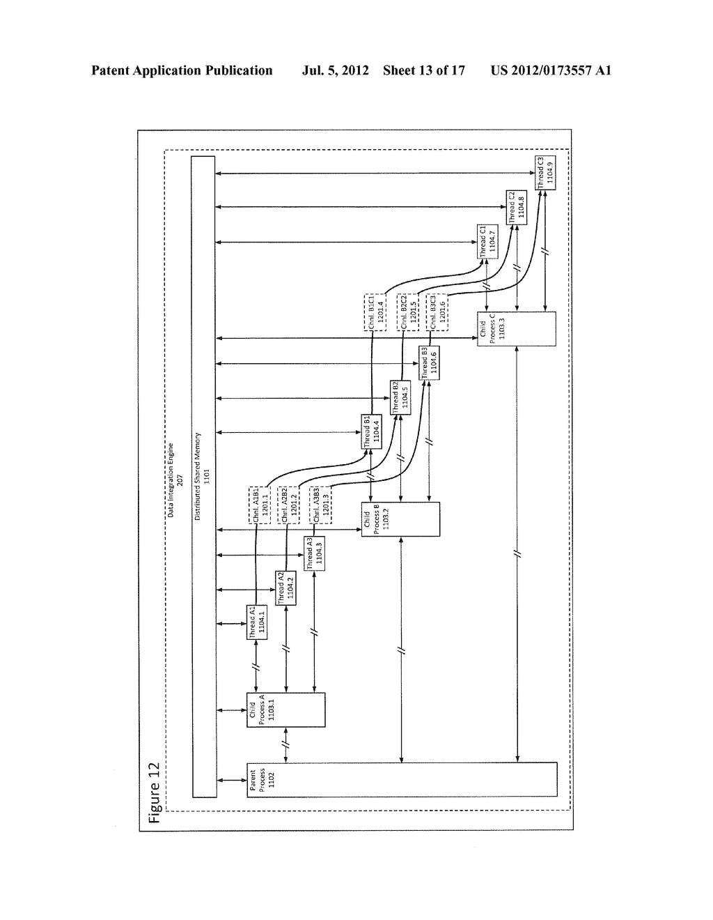 METHOD AND SYSTEM FOR EXECUTING A DATA INTEGRATION APPLICATION USING     EXECUTABLE UNITS THAT OPERATE INDEPENDENTLY OF EACH OTHER - diagram, schematic, and image 14