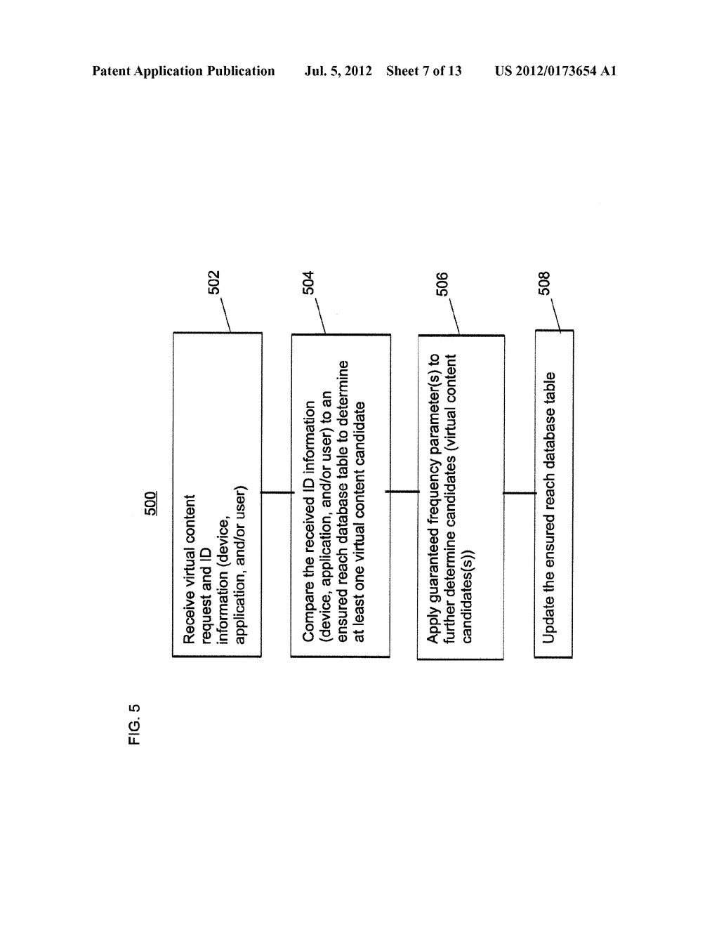 METHOD AND APPARATUS FOR IDENTIFYING VIRTUAL CONTENT CANDIDATES TO ENSURE     DELIVERY OF VIRTUAL CONTENT - diagram, schematic, and image 08