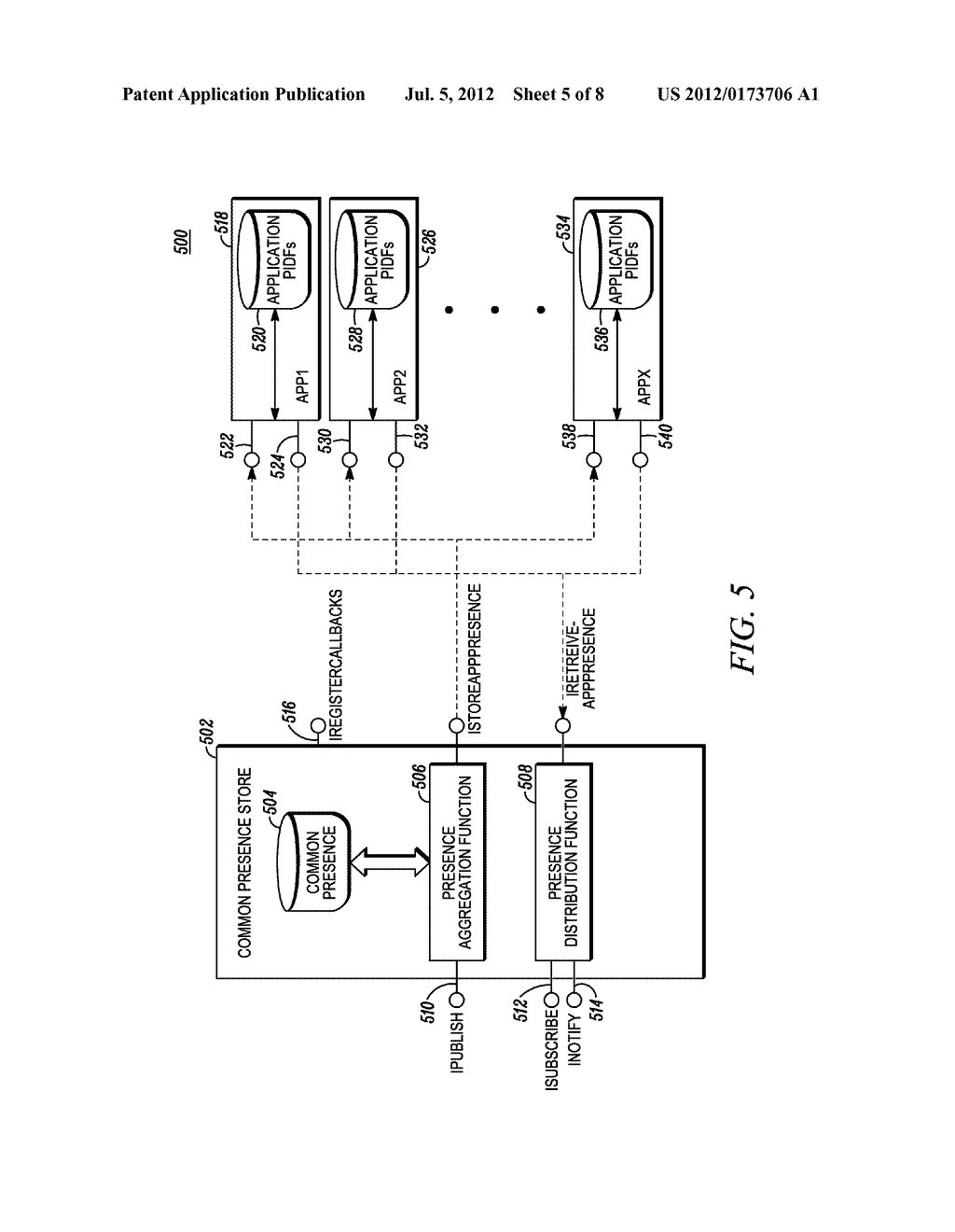 METHOD AND APPARATUS FOR MANAGING COMMON AND APPLICATION SPECIFIC PRESENCE     INFORMATION - diagram, schematic, and image 06