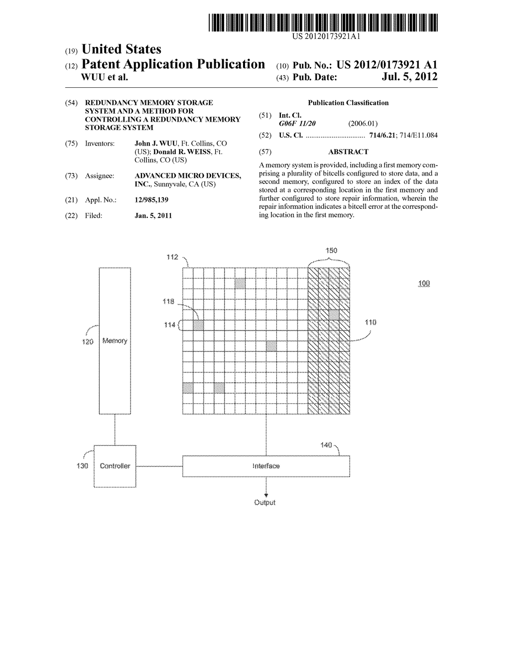 REDUNDANCY MEMORY STORAGE SYSTEM AND A METHOD FOR CONTROLLING A REDUNDANCY     MEMORY STORAGE SYSTEM - diagram, schematic, and image 01