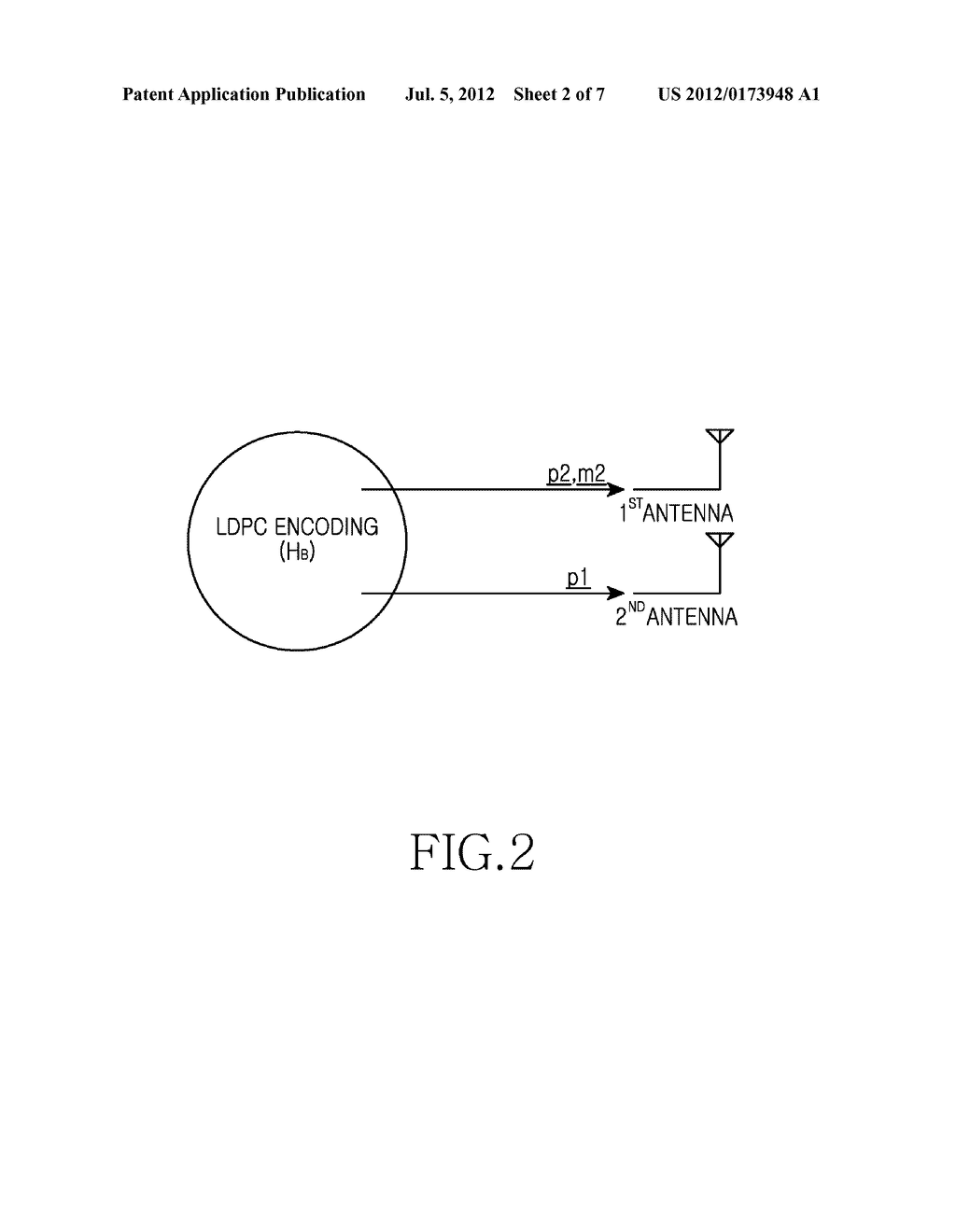 APPARATUS AND METHOD FOR CHANNEL ENCODING AND DECODING BASED ON     LOW-DENSITY PARITY CHECK CODE IN MULTIPLE ANTENNA COMMUNICATION SYSTEM - diagram, schematic, and image 03
