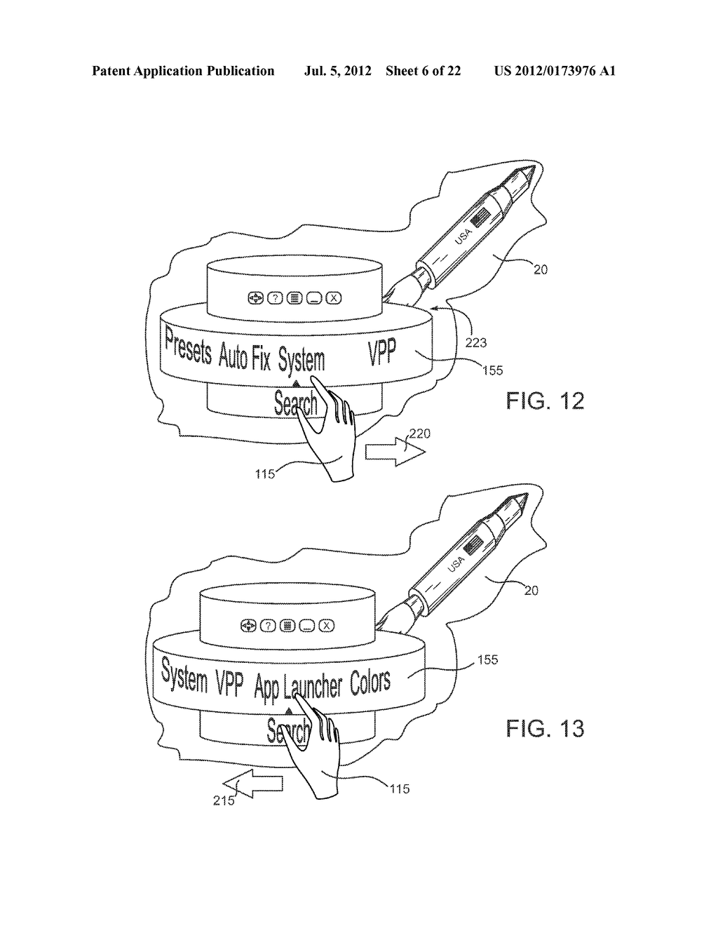 CONTROL PANEL AND RING INTERFACE WITH A SETTINGS JOURNAL FOR COMPUTING     SYSTEMS - diagram, schematic, and image 07