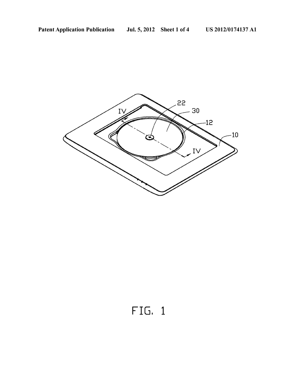 ELECTRONIC DEVICE WITH SLOPED RECESS FOR OPTICAL DISK - diagram, schematic, and image 02