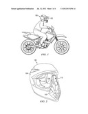 HELMET HAVING MAGNETICALLY COUPLED CHEEK PADS diagram and image