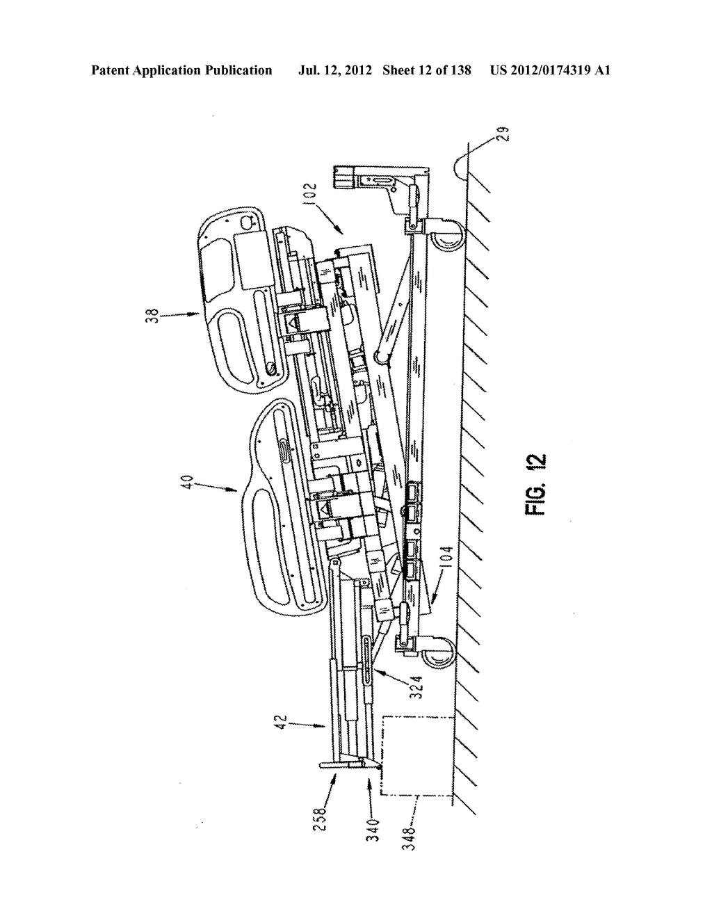 Hospital Bed - diagram, schematic, and image 14