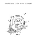 JIGSAW WITH CUTTING ANGLE INDICATOR IN JIGSAW HOUSING ASSEMBLY diagram and image