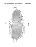 Article of Footwear with Ribbed Footbed diagram and image