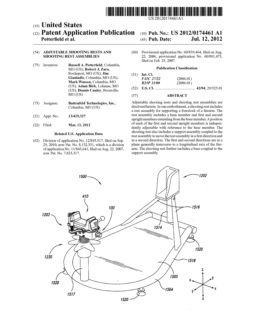 ADJUSTABLE SHOOTING RESTS AND SHOOTING REST ASSEMBLIES - diagram, schematic, and image 01