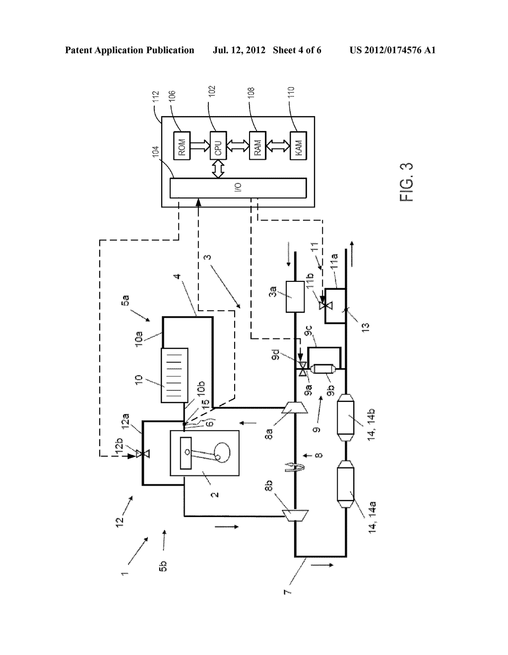 SUPERCHARGED INTERNAL COMBUSTION ENGINE AND METHOD FOR OPERATING AN     INTERNAL COMBUSTION ENGINE OF SAID TYPE - diagram, schematic, and image 05