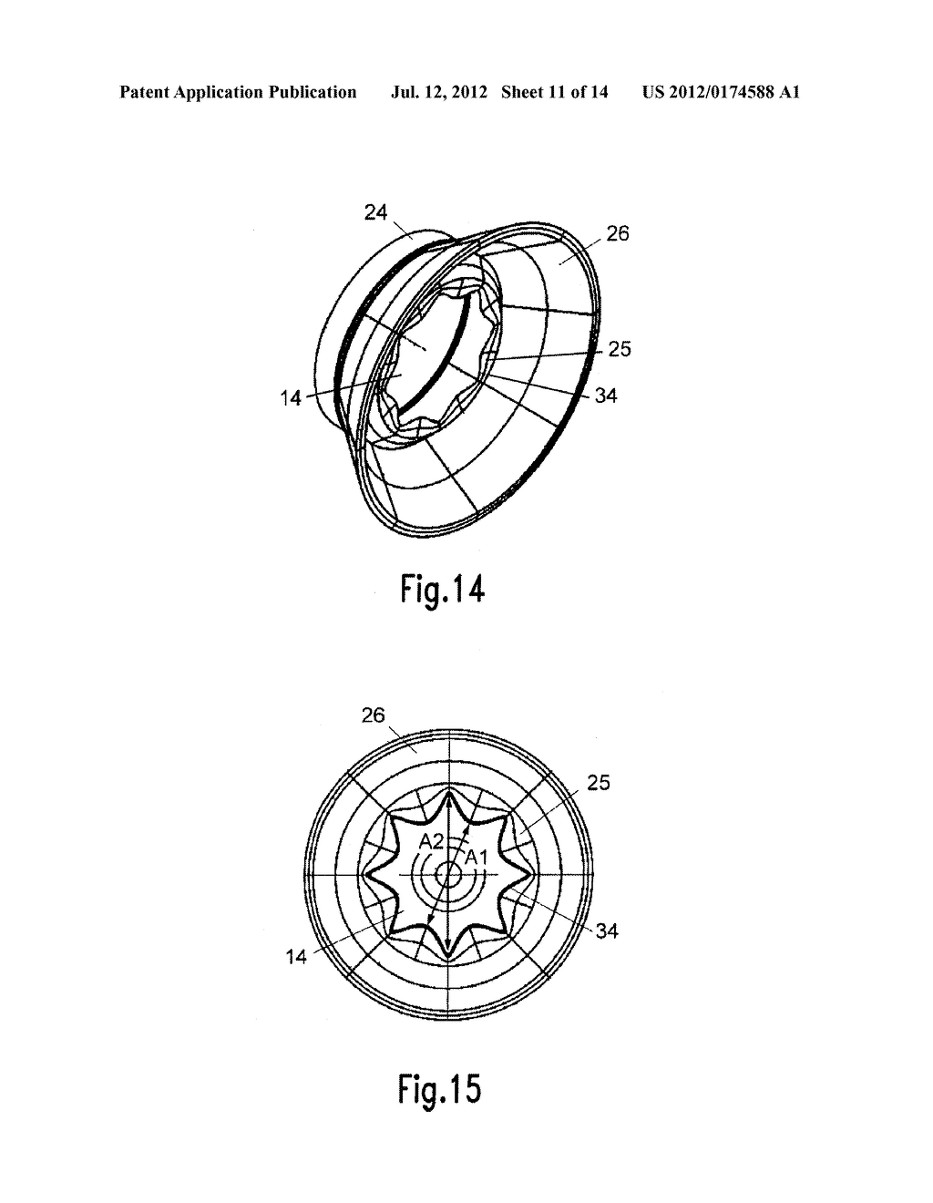 GAS-TURBINE LEAN COMBUSTOR WITH FUEL NOZZLE WITH CONTROLLED FUEL     INHOMOGENEITY - diagram, schematic, and image 12