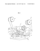 APPARATUS FOR PROVIDING A ROLLING ACTION OF A CURVED TOOL ALONG A FLAT     STATIONARY SUBSTRATE diagram and image