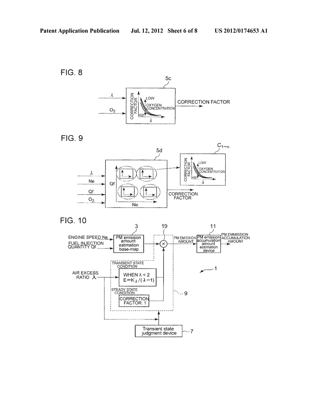 PM EMISSION AMOUNT ESTIMATION DEVICE FOR DIESEL ENGINE - diagram, schematic, and image 07