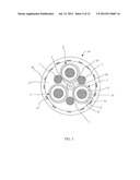 ELECTRIC CABLE WITH BENDING SENSOR AND MONITORING SYSTEM AND METHOD FOR     DETECTING BENDING IN AT LEAST ONE ELECTRIC CABLE diagram and image