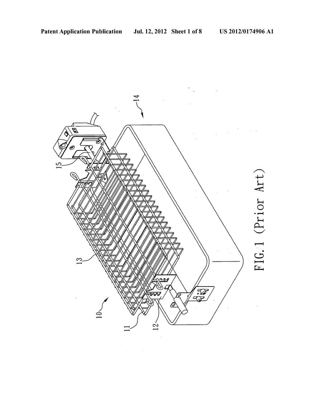 Rotating barbeque grill assembly - diagram, schematic, and image 02