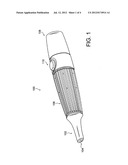 Electronic vapor inhaling device diagram and image