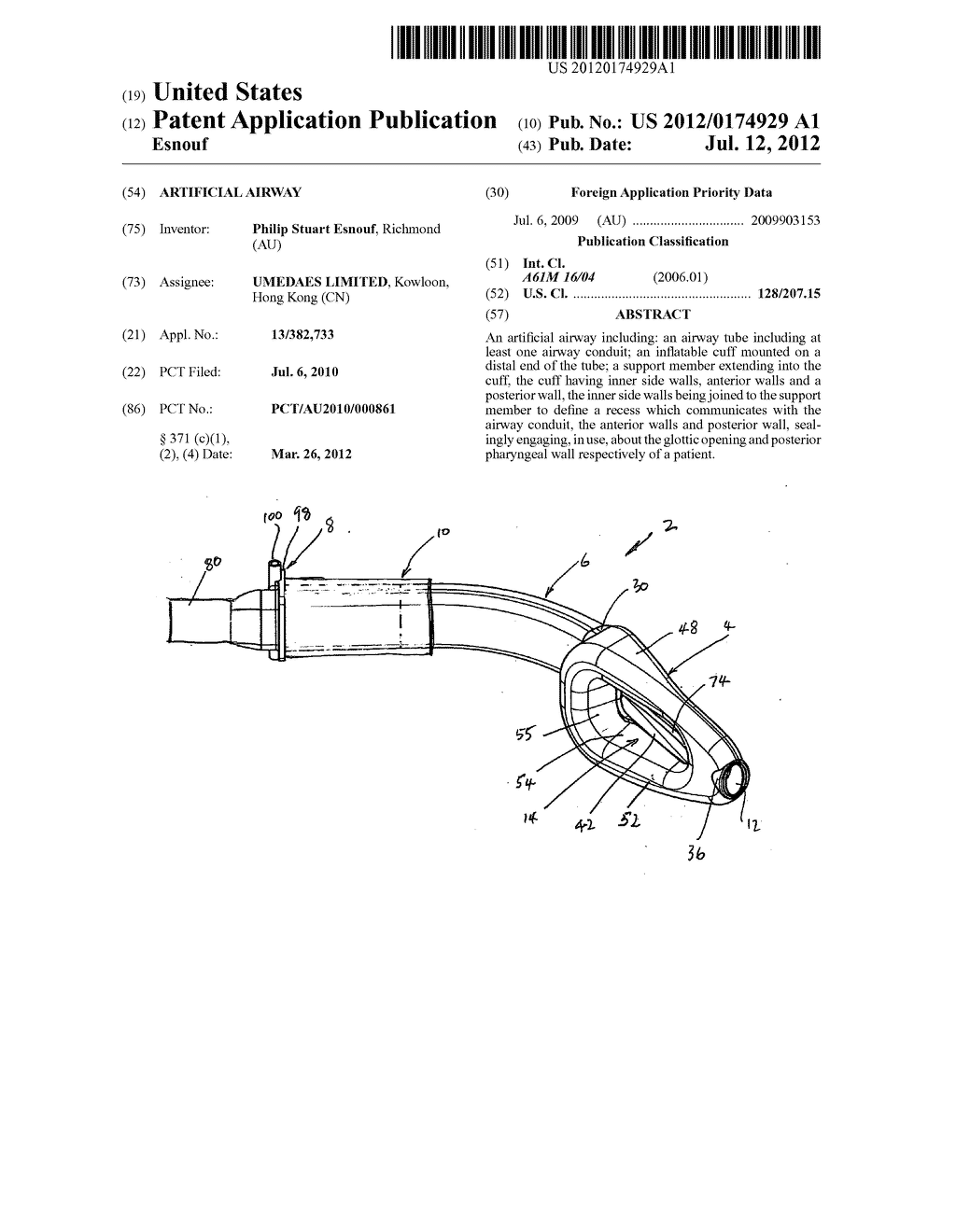 ARTIFICIAL AIRWAY - diagram, schematic, and image 01