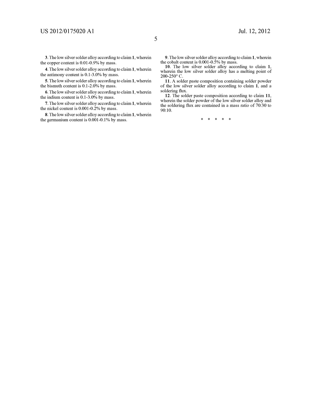 LOW SILVER SOLDER ALLOY AND SOLDER PASTE COMPOSITION - diagram, schematic, and image 06