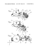 Drum for Cutting and Transferring Linerless Labels from a Continuous Strip     to a Moving Container and Apparatus Equipped With Said Drum diagram and image