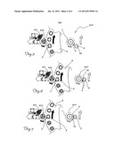 Drum for Cutting and Transferring Linerless Labels from a Continuous Strip     to a Moving Container and Apparatus Equipped With Said Drum diagram and image