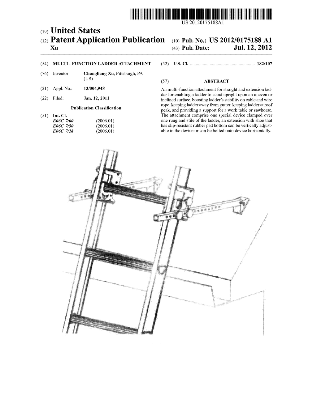 Multi - Function Ladder Attachment - diagram, schematic, and image 01