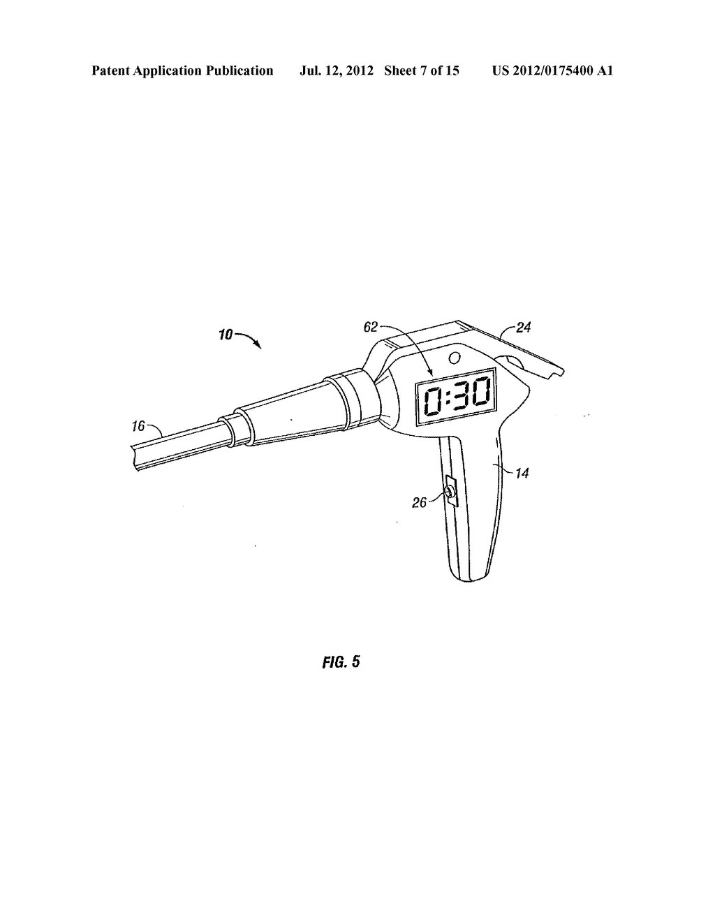 SURGICAL STAPLER WITH TIMER AND FEEDBACK DISPLAY - diagram, schematic, and image 08