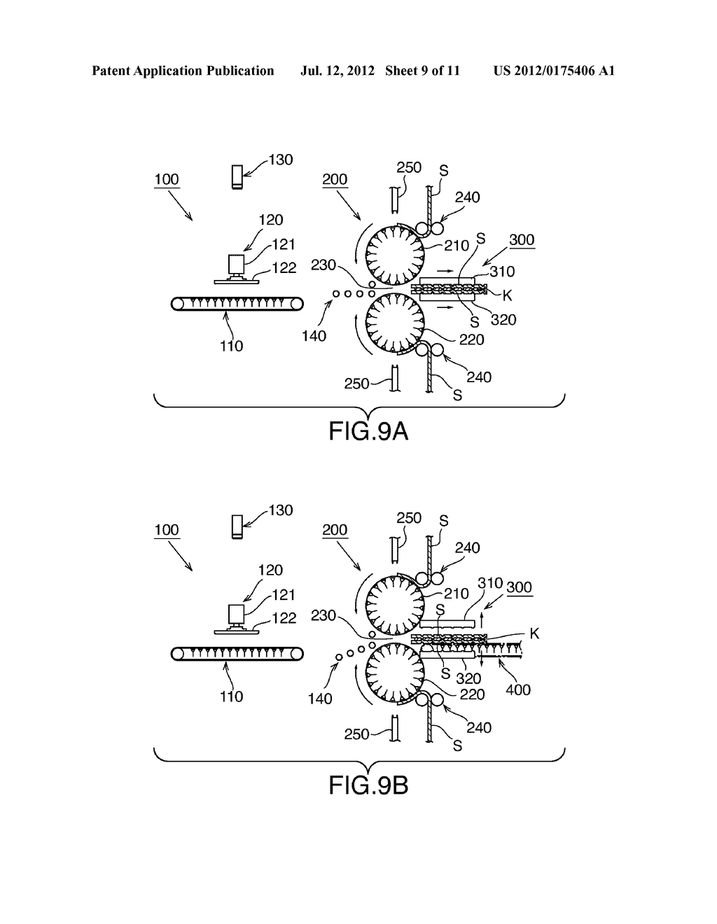 ELECTRODE PLATE WRAPPING DEVICE AND METHOD OF WRAPPING ELECTRODE PLATE     WITH SEPARATORS - diagram, schematic, and image 10