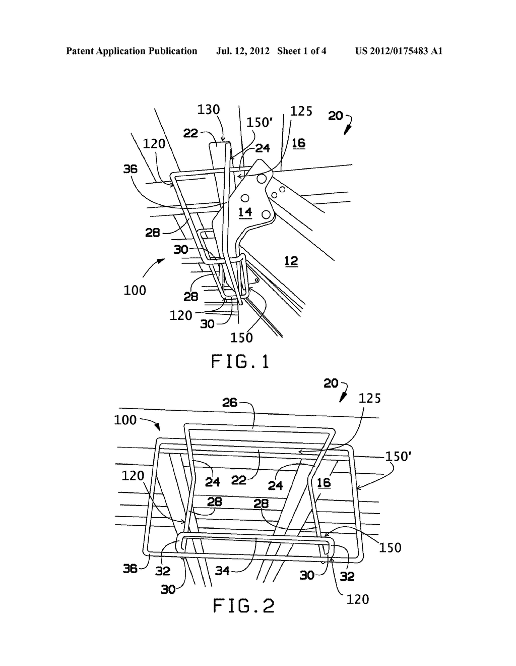 LADDER STORAGE ASSEMBLY AND METHOD - diagram, schematic, and image 02