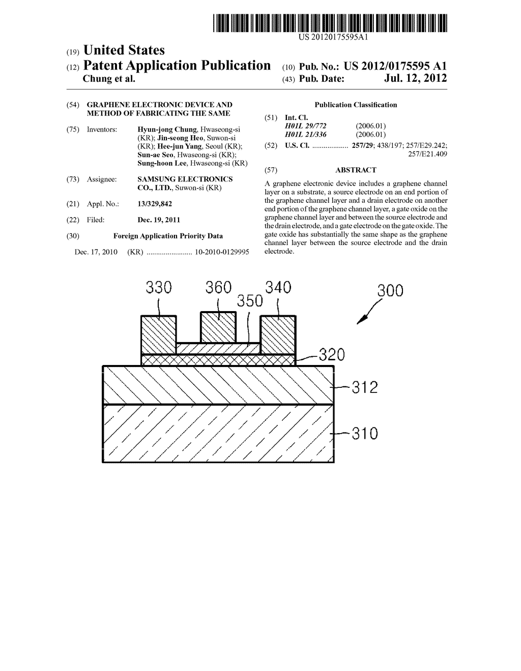 Graphene Electronic Device And Method Of Fabricating The Same - diagram, schematic, and image 01