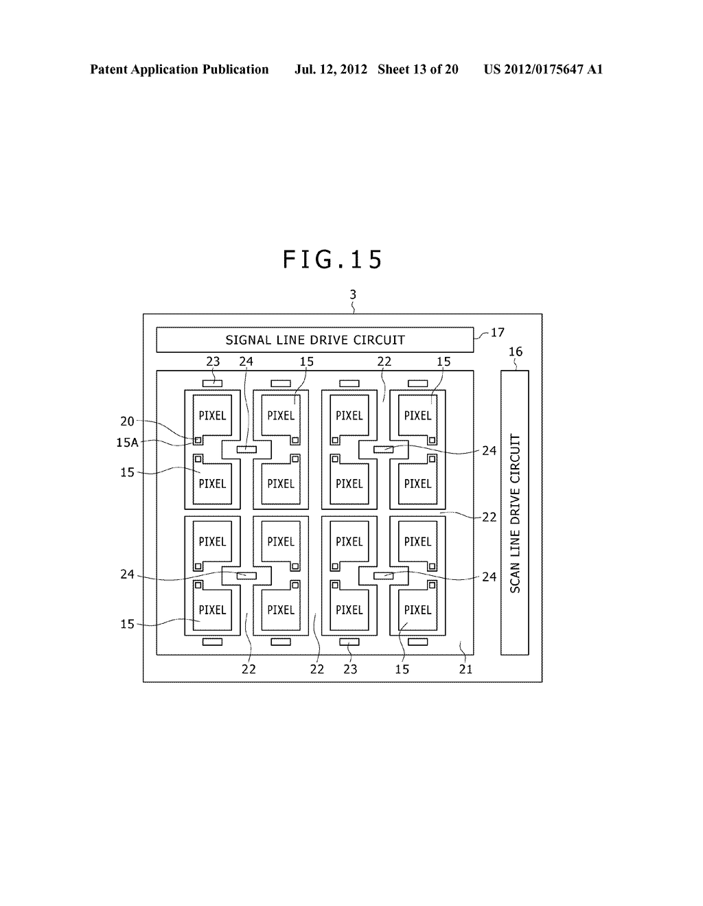 DISPLAY DEVICE AND ELECTRONIC APPARATUS - diagram, schematic, and image 14