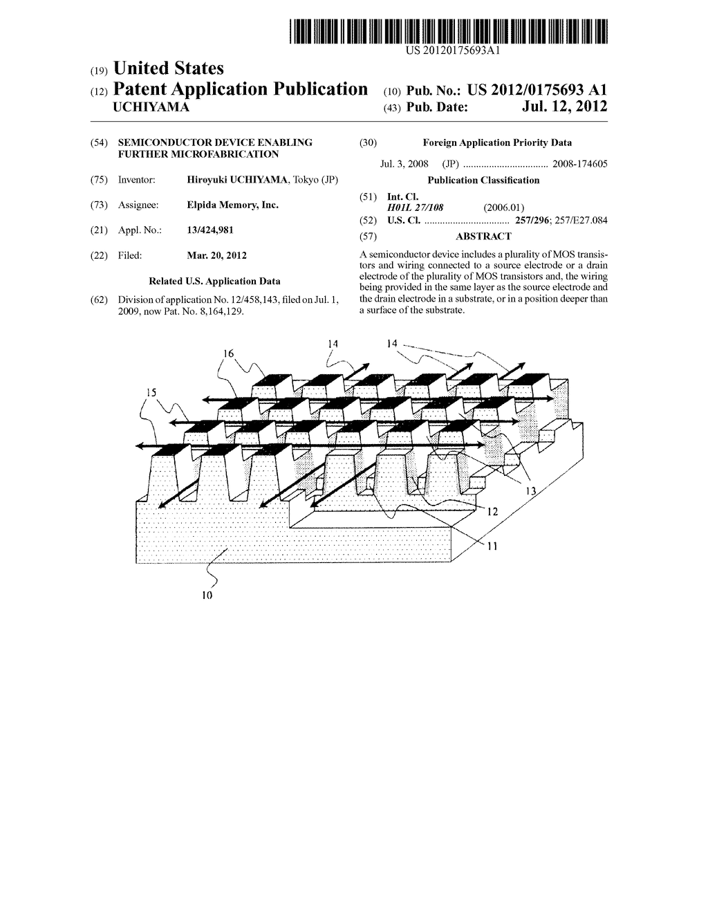 SEMICONDUCTOR DEVICE ENABLING FURTHER MICROFABRICATION - diagram, schematic, and image 01