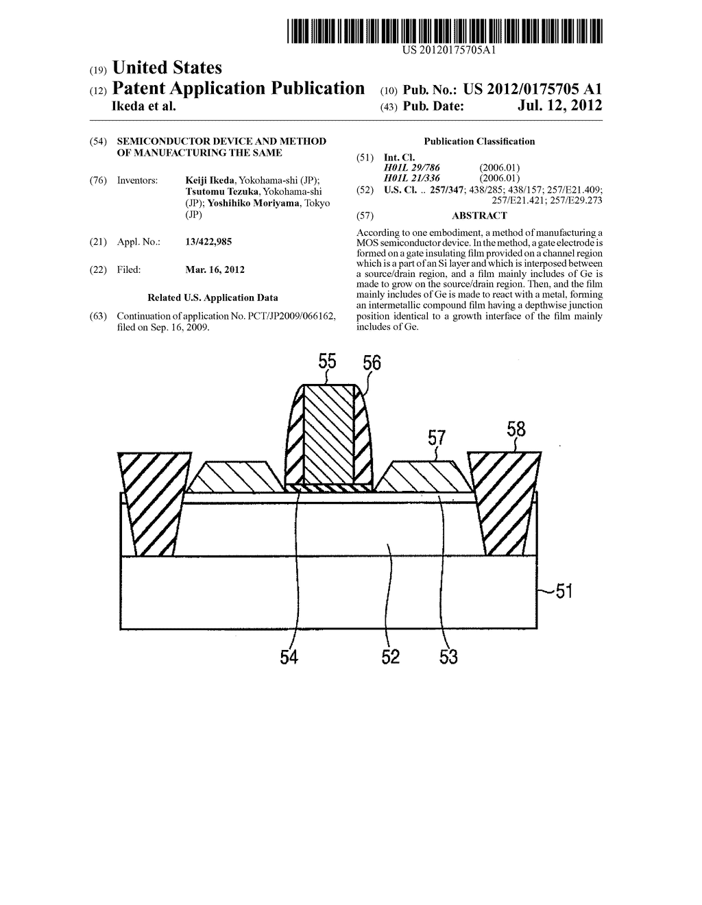 SEMICONDUCTOR DEVICE AND METHOD OF MANUFACTURING THE SAME - diagram, schematic, and image 01