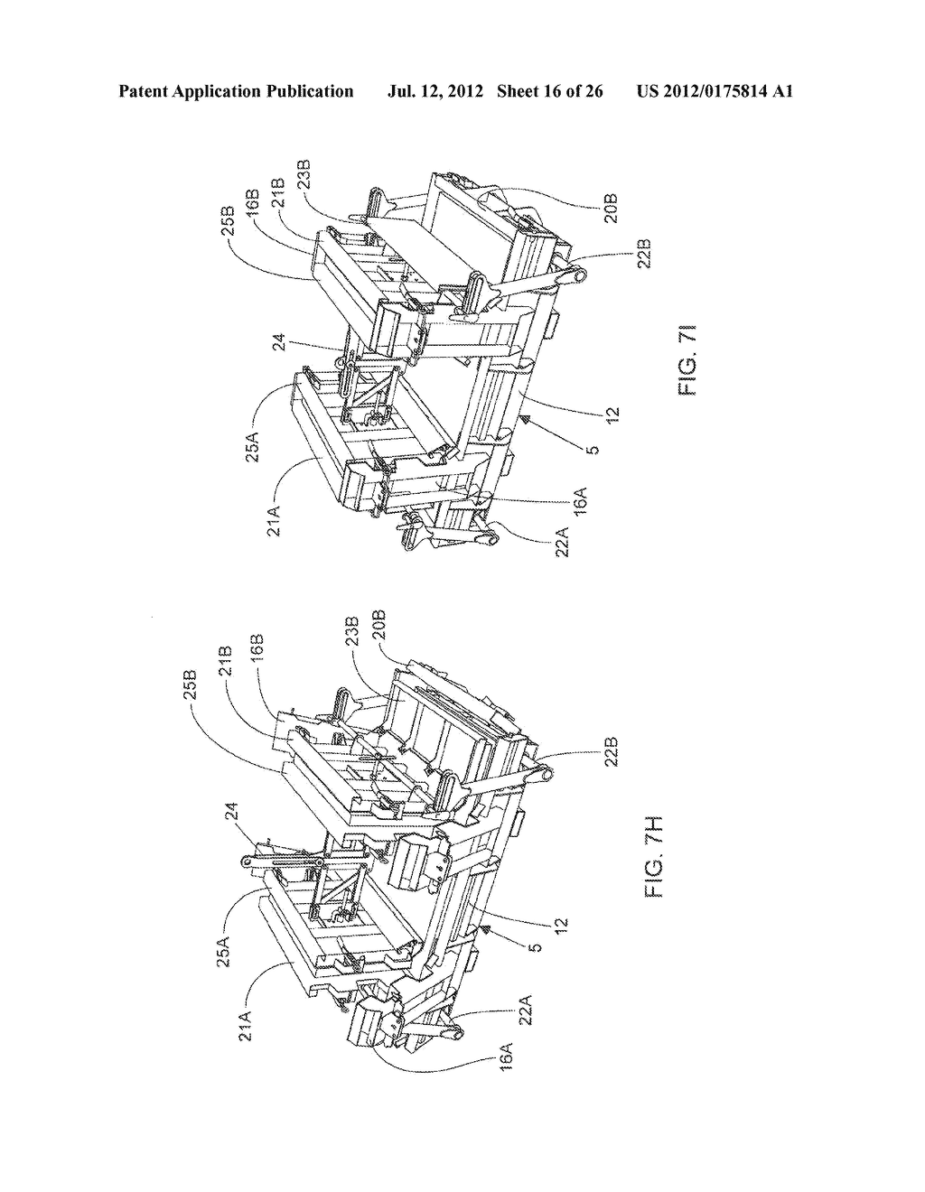 METHOD OF AND MACHINE FOR MANUFACTURING CONCRETE U-WALL TYPE CONSTRUCTION     ELEMENTS AND METHOD OF OPERATING THE SAME - diagram, schematic, and image 17