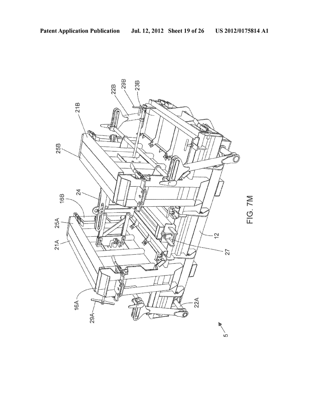 METHOD OF AND MACHINE FOR MANUFACTURING CONCRETE U-WALL TYPE CONSTRUCTION     ELEMENTS AND METHOD OF OPERATING THE SAME - diagram, schematic, and image 20