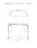 COLLAPSIBLE BASE SUPPORT ASSEMBLY FOR PICKUP TRUCK CARGO BED AND TONNEAU     COVER diagram and image