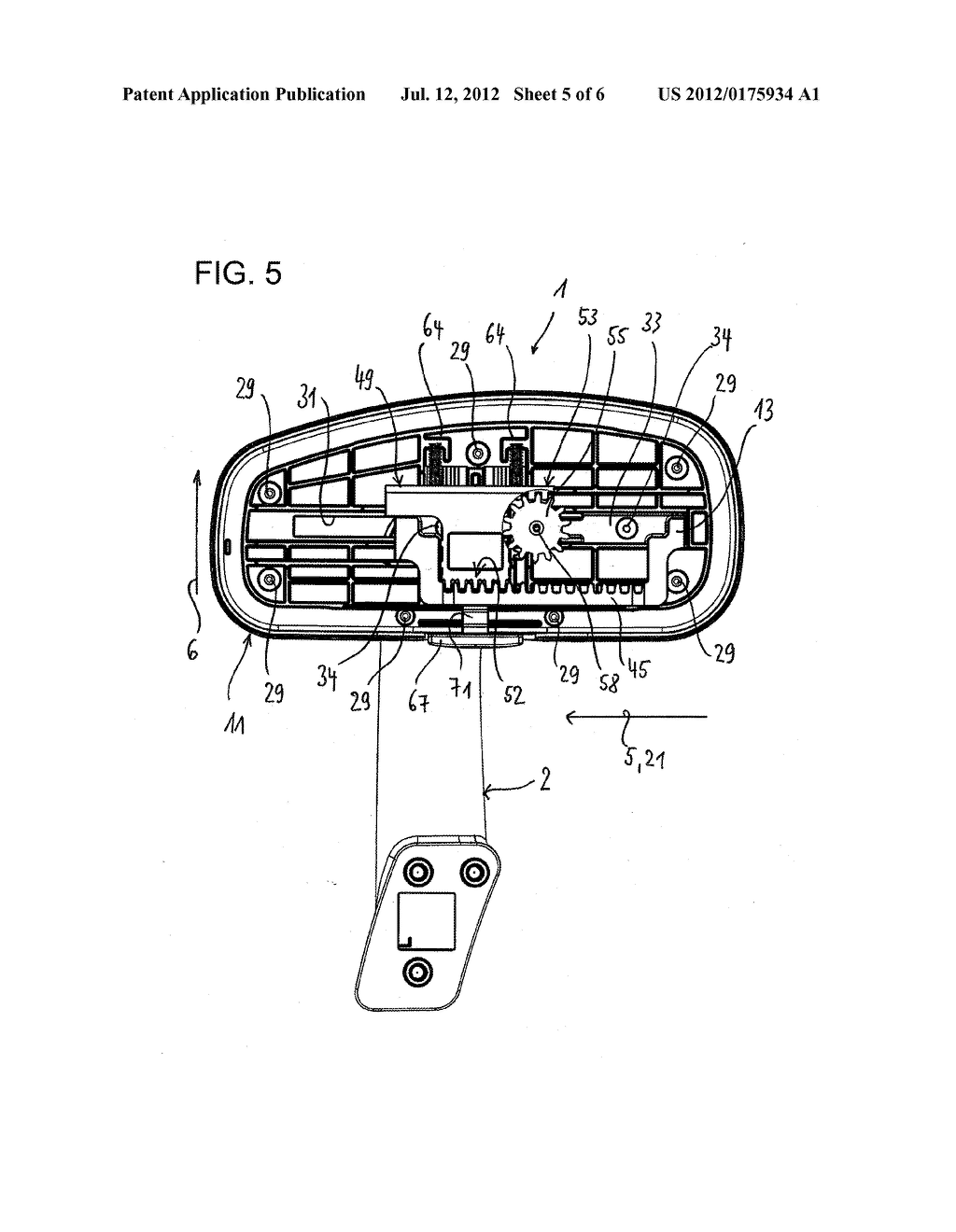 ARMREST, IN PARTICULAR FOR AN OFFICE CHAIR - diagram, schematic, and image 06