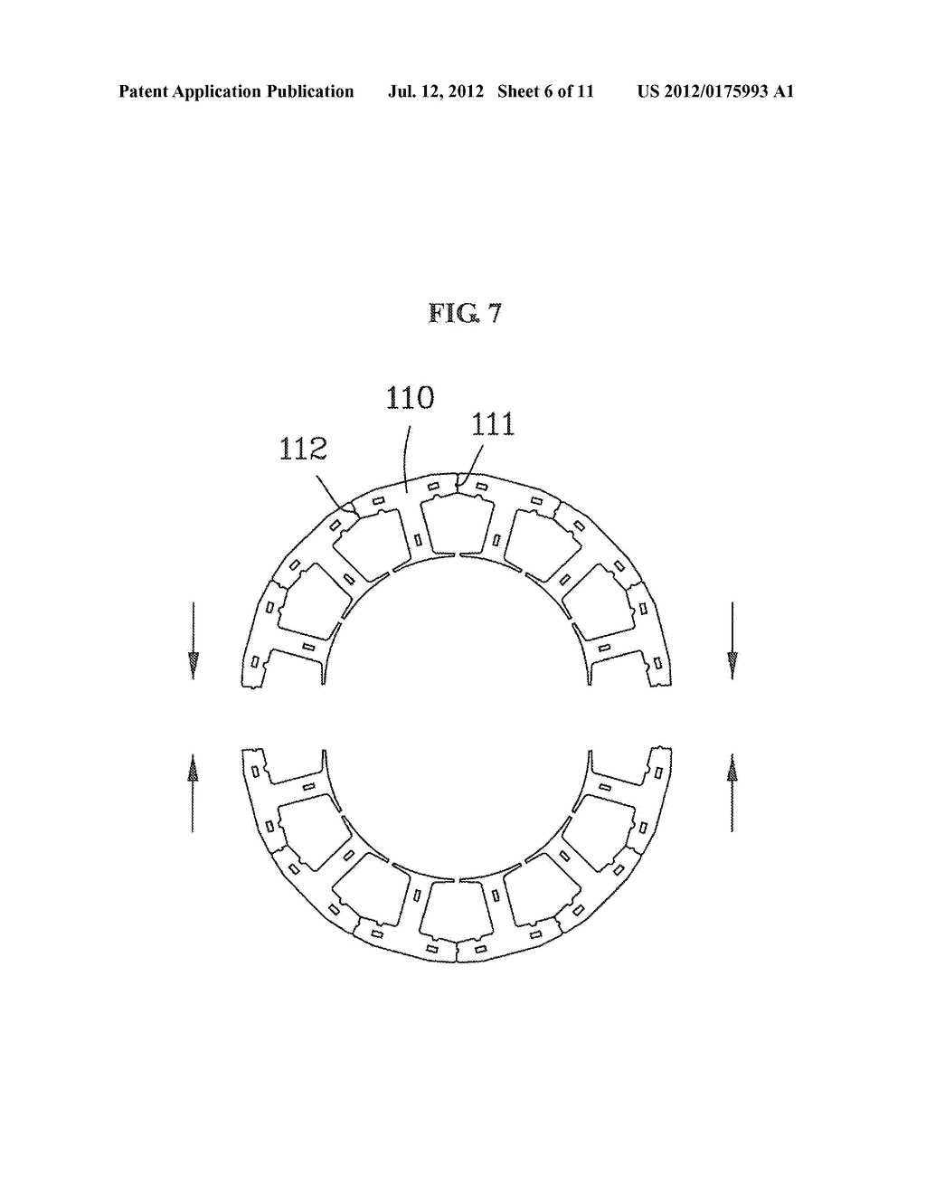 WINDING FRAME WITH MAGMATE AND STATOR CORE WITH THE SAME - diagram, schematic, and image 07