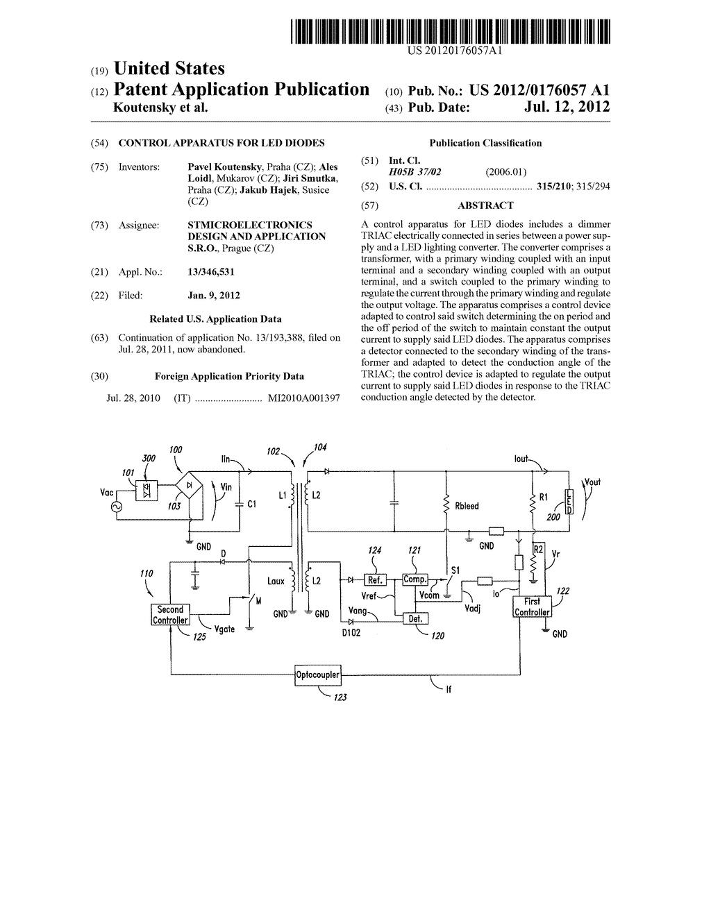 CONTROL APPARATUS FOR LED DIODES - diagram, schematic, and image 01