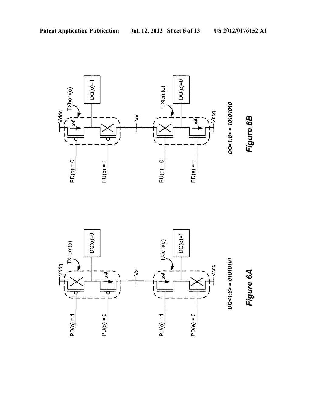 Circuitry and Method Minimizing Output Switching Noise Through Split-Level     Signaling and Bus Division Enabled by a Third Power Supply - diagram, schematic, and image 07