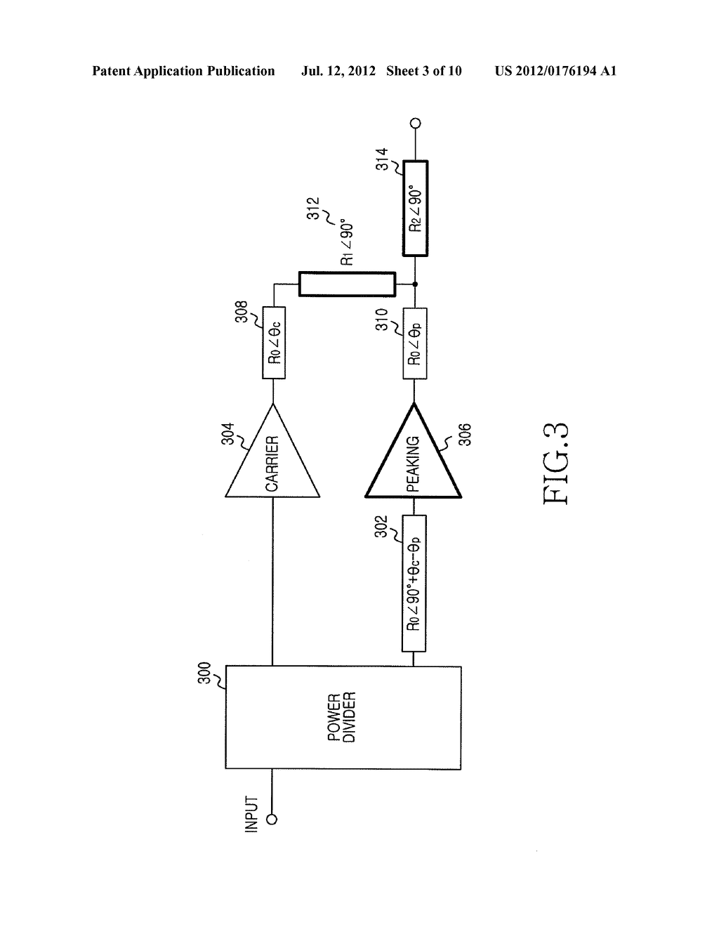 APPARATUS AND METHOD FOR IMPROVING PERFORMANCE IN DOHERTY AMPLIFIER - diagram, schematic, and image 04